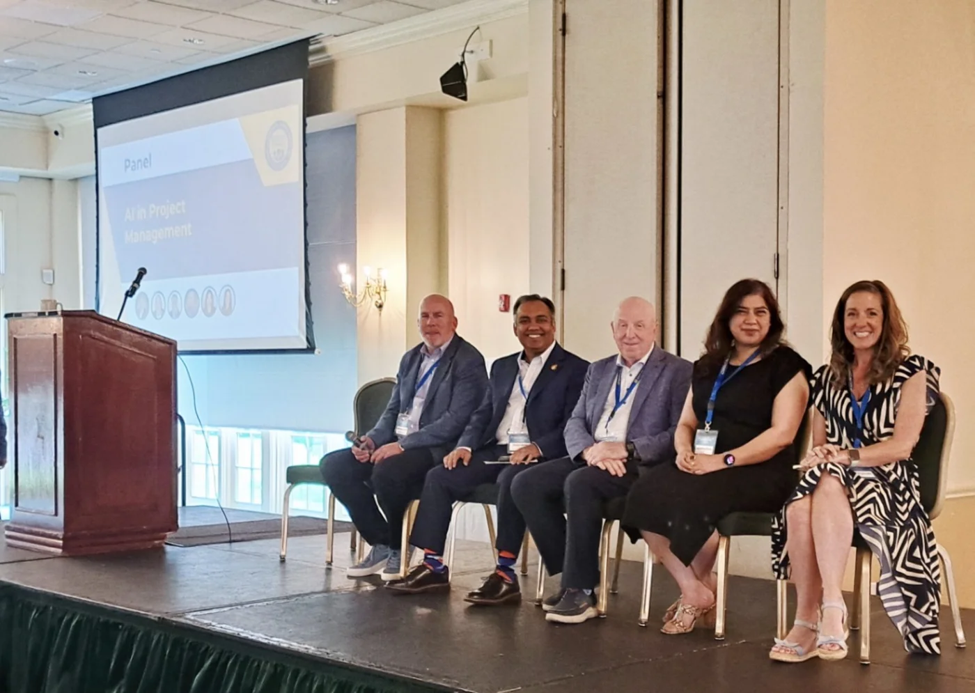 Jigar Desai on the AI in project management panel at AEC PM Connect New Jersey
