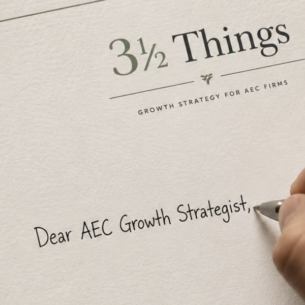 Dear AEC Growth Strategist - 3½ Things, May 2026 Edition cover